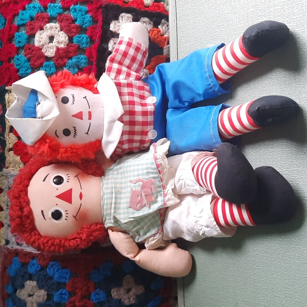Vintage Raggedy Ann and Andy Dolls